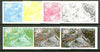 Oman 1977 Silver Jubilee (London Scenes) 2B value (Piccadilly Circus) set of 7 imperf progressive colour proofs comprising the 4 individual colours plus 2, 3 and all 4-colour composites unmounted mint