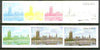 Oman 1977 Silver Jubilee (London Scenes) 20B value (Houses of Parliament) set of 7 imperf progressive colour proofs comprising the 4 individual colours plus 2, 3 and all 4-colour composites unmounted mint