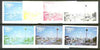 Oman 1977 Silver Jubilee (London Scenes) 30B value (Trafalgar Square) set of 7 imperf progressive colour proofs comprising the 4 individual colours plus 2, 3 and all 4-colour composites unmounted mint