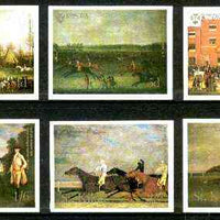 St Kilda 1969 Painting of Horses imperf complete set of 6 values unmounted mint*