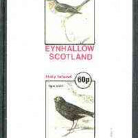 Eynhallow 1982 Birds #24 (Whiskered Fantail & Spectacle Bird) imperf set of 2 values unmounted mint