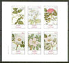 Staffa 1982 Plants #03 (Raspberry, Pear Tree & Roses x 4) imperf,set of 6 values unmounted mint