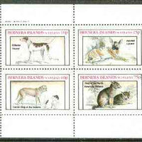 Bernera 1982 Dogs (Oriental, Dog of the Indians, etc) perf set of 4 values unmounted mint