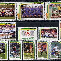 St Vincent 1986 World Cup Football set of 12 unmounted mint SG 983-94