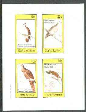 Staffa 1982 Pigeons & Doves imperf set of 4 values unmounted mint