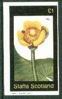 Staffa 1982 Lily imperf,souvenir sheet (£1 value) unmounted mint