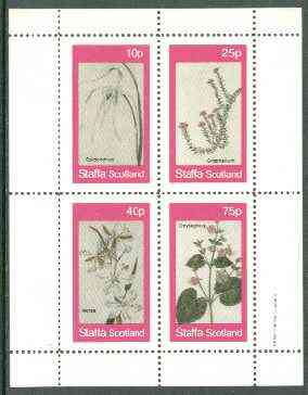 Staffa 1982 Flowers #29 (Morea, Oxybaphus, etc) perf set of 4 values unmounted mint