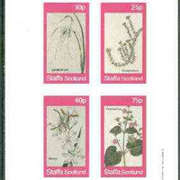 Staffa 1982 Flowers #29 (Morea, Oxybaphus, etc) imperf set of 4 values unmounted mint