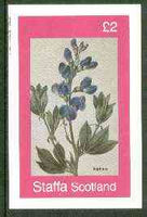 Staffa 1982 Flowers #29 (Sophora) imperf deluxe sheet (£2 value) unmounted mint