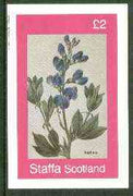 Staffa 1982 Flowers #29 (Sophora) imperf deluxe sheet (£2 value) unmounted mint