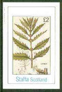 Staffa 1982 Flowers #30 (Lycopus) imperf deluxe sheet (£2 value) unmounted mint