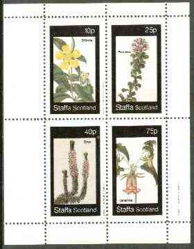 Staffa 1982 Flowers #31 (Dillenia, Psoralea, Erica & Canarina) perf set of 4 values unmounted mint