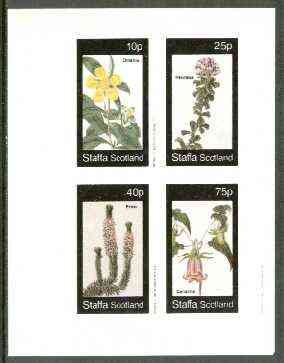 Staffa 1982 Flowers #31 (Dillenia, Psoralea, Erica & Canarina) imperf set of 4 values unmounted mint