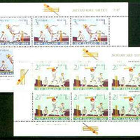 New Zealand 1969 Health - Cricket set of 2 m/sheets unmounted mint SG MS 902