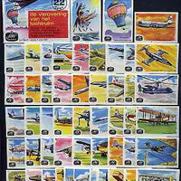 Match Box Labels -,Complete set of 50 + 1 Flight Through the Ages (AHP Voop Kwaliteit)