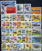 Match Box Labels -,Complete set of 50 + 1 Flight Through the Ages (AHP Voop Kwaliteit)