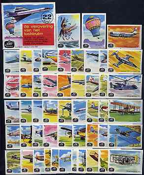 Match Box Labels -,Complete set of 50 + 1 Flight Through the Ages (AHP Voop Kwaliteit)