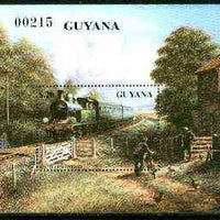 Guyana 1990 British Steam Locomotives m/sheet (Southern Railway) unmounted mint Sc #2297