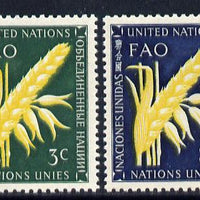 United Nations (NY) 1954 Food & Agriculture set of 2 unmounted mint (SG 23-24)