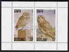 Staffa 1979 Owls perf set of 2 values (25p & 75p) opt'd SPECIMEN unmounted mint