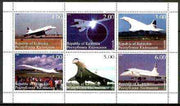 Kalmikia Republic 1999 Concorde sheetlet containing complete set of 6 values unmounted mint