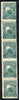 El Salvador 1892 Columbus 1c green fine mint vert strip of 5, one pair imperf between, as SG 52var