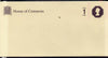 Great Britain - House of Commons DL size (110 x 220) printed envelope unused and pristine