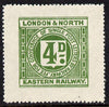 Cinderella - Great Britain 1925 London & North Eastern Railway 4d green letter stamp without controls unmounted mint