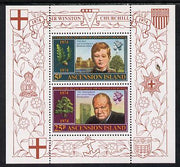 Ascension 1974 Churchill Birth Centenary m/sheet unmounted mint (SG MS 184)