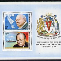 British Antarctic Territory 1974 Churchill Birth Centenary m/sheet unmounted mint, SG MS 63