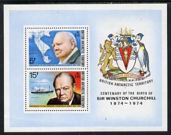 British Antarctic Territory 1974 Churchill Birth Centenary m/sheet unmounted mint, SG MS 63