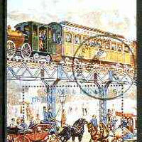 St Thomas & Prince Islands 1999 Early Railways perf m/sheet fine cto used