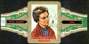 Cinderella - Lugano cigar band illustrating Indira Gandhi of India with Taj Mahal, Series 12 No.5