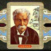 Cinderella - Lugano cigar band illustrating Albert Schweitzer (Philosopher, Theologian, Organist & Mission Doctor) Series 4 No.131 unmounted mint