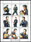 Senegal 1998 Elvis Presley perf sheetlet containing set of 9 values unmounted mint
