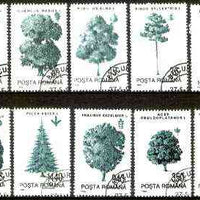Rumania 1994 Trees complete set of 10 very fine cds used, SG 5615-24, Mi 4982-91*