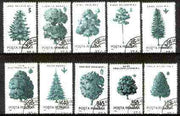 Rumania 1994 Trees complete set of 10 very fine cds used, SG 5615-24, Mi 4982-91*