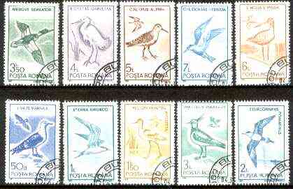 Rumania 1991 Water Birds set of 10 fine cds used, SG 5323-32, Mi 4642-51*
