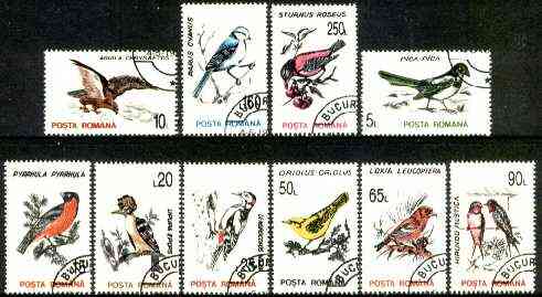 Rumania 1993 Birds set of 10 fine cds used, SG 5510-19, Mi 4875-86*