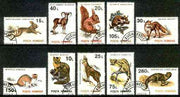Rumania 1993 Mammals set of 10 very fine cds used, SG 5533-42, Mi 4901-10*