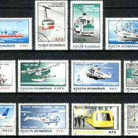 Rumania 1995 Transport complete set of 12 very fine cto used, SG 5712-23, Mi 5087-92 & 5141-46*