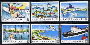 New Zealand 1989 NZ Heritage - 3rd issue - The Sea perf set of 6 unmounted mint, SG 1524-29