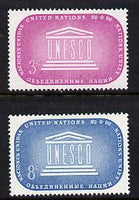 United Nations (NY) 1955 UNESCO set of 2 unmounted mint (SG 33-34)