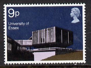 Great Britain 1971 British Architecture 9p (Essex University) unmounted mint with phosphor omitted (SG 893a)