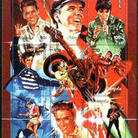Mongolia 1995 Elvis (Scenes from his films) sheetlet containing 9 values unmounted mint SG 2521-29
