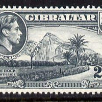 Gibraltar 1938-51 KG6 2d grey P13 watermark sideways unmounted mint SG124b