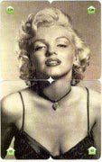 Telephone Card - Marilyn Monroe set of 4 phone cards (£2, £5, £10 & £20) forming a composite vertical picture, Limited edition of just 500 sets