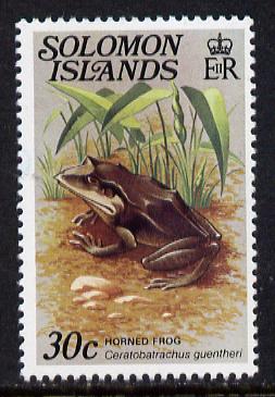 Solomon Islands 1979 Horned Frog 30c (without imprint) unmounted mint, from Reptiles def set SG 398A