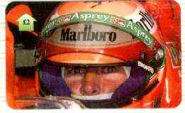 Telephone Card - Eddie Irvine £2 phone card (close up in cockpit) Limited Edition of just 500 cards