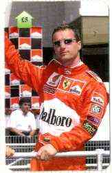 Telephone Card - Eddie Irvine £5 phone card (Eddie on winner's rostrum) Limited Edition of just 500 cards